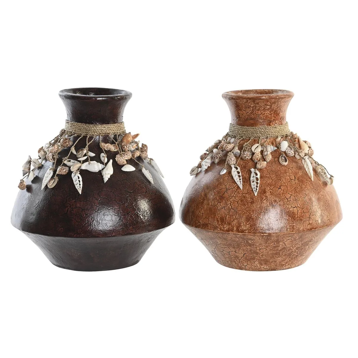 Vase dkd home decor multicouleur bambou coquillages 30 x 30 x 32 cm 2 unites s303996979. Tendance, confort et qualité : la trilogie gagnante de Diaytar Mode.