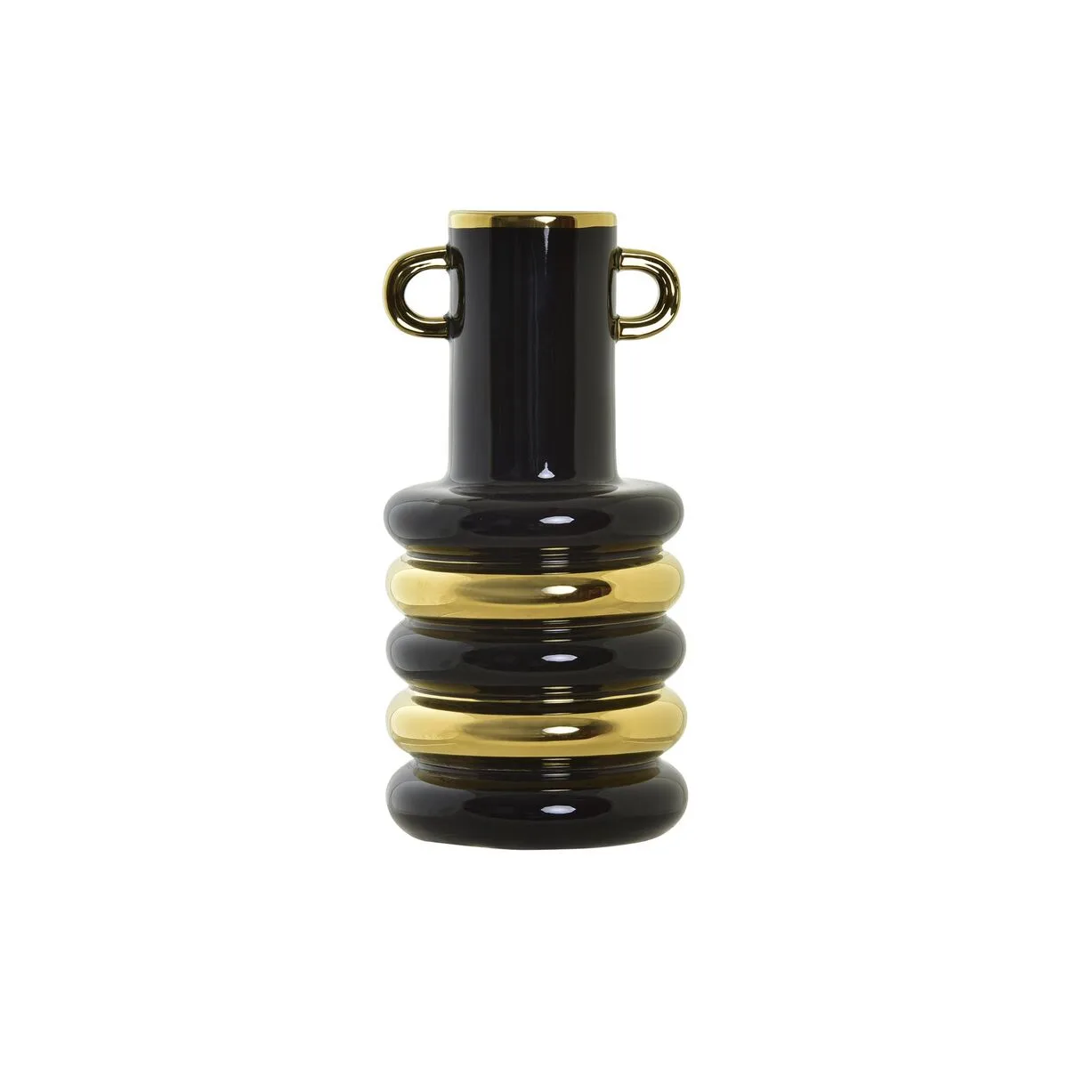 Vase dkd home decor porcelaine noir dore bicolore moderne 15 x 15 x 29 cm s303092562. Diaytar, le partenaire de ceux qui veulent une vie mieux équipée, mieux designée et plus connectée, tout simplement.Diaytar : Le laboratoire des tendances où naissent vos futurs produits préférés, des essentiels aux plus innovants.
