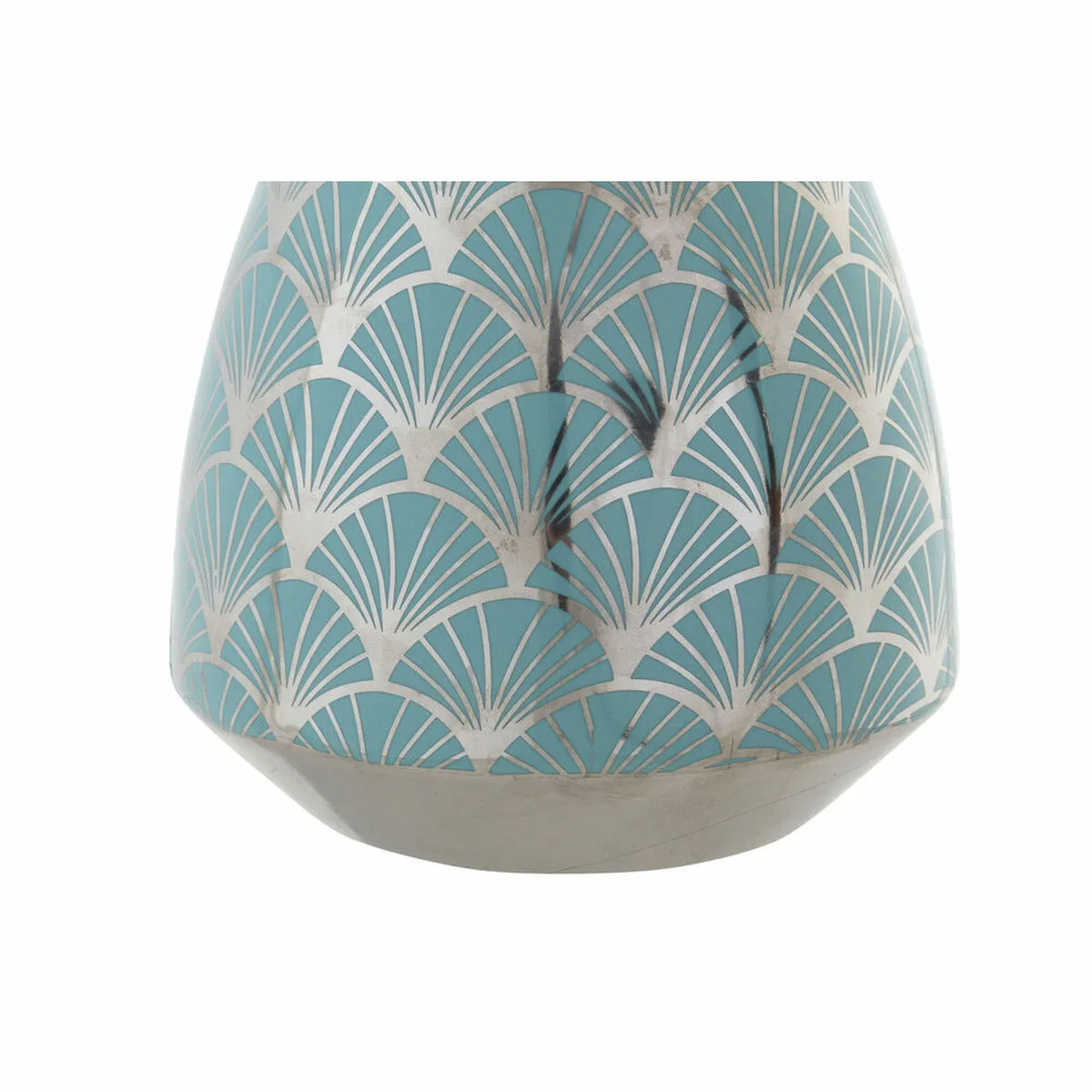 Vase dkd home decor porcelaine turquoise oriental chrome 16 x 16 x 18 cm s301527342. Chez Diaytar, nous transformons vos envies en réalité avec style.