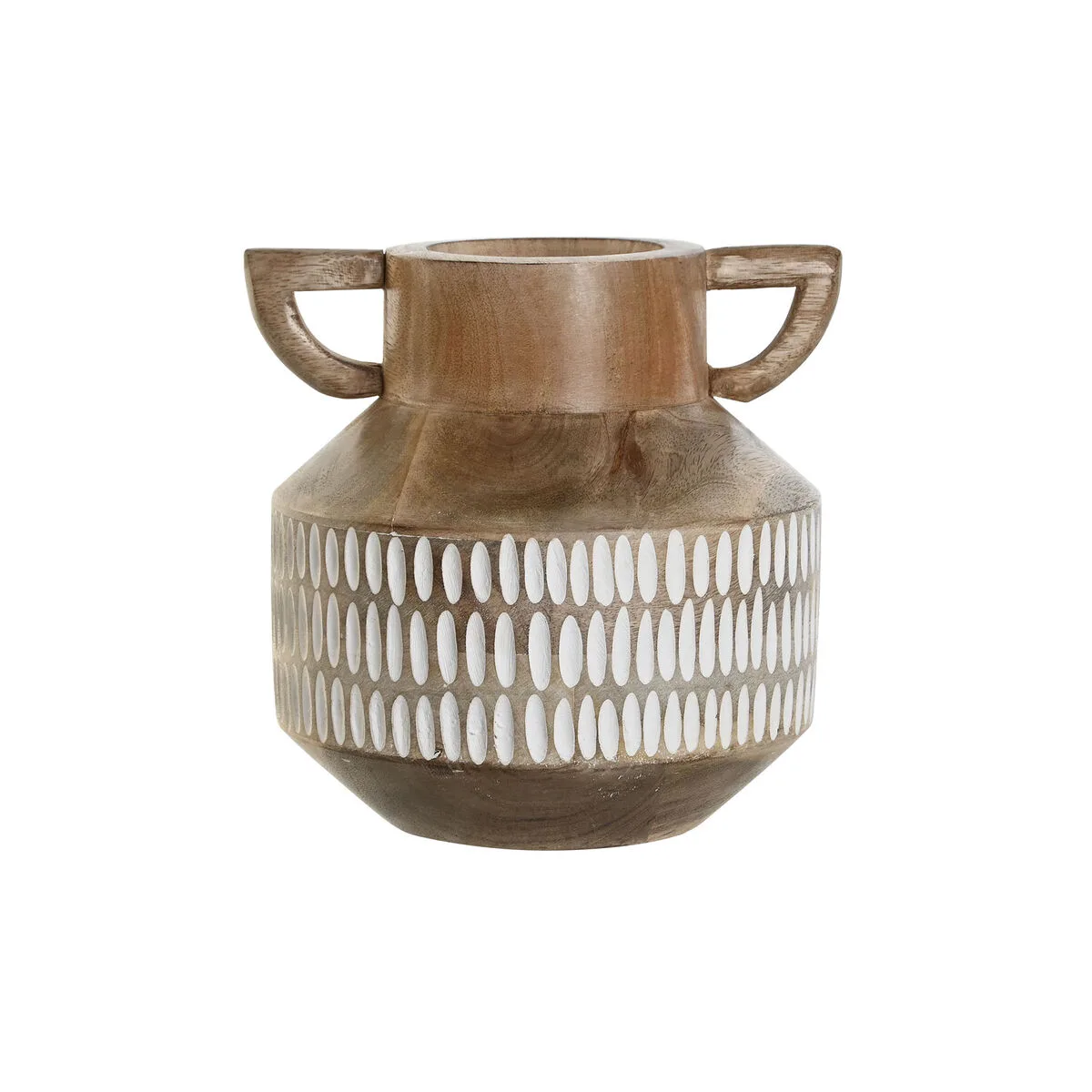 Vase home esprit blanc marron bois de manguier colonial 18 x 18 x 19 cm s305491822. Diaytar puise sa force dans sa capacité à sans cesse renouveler son offre avec des produits généraux frais et inattendus
