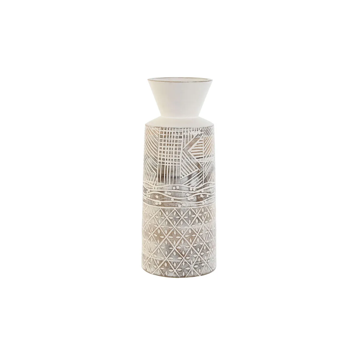 Vase home esprit blanc naturel bois de manguier colonial 15 x 15 x 22 5 cm s305495674. Diaytar : là où le shopping devient une forme d'art. Curateur d'un quotidien plus beau et plus fonctionnel.