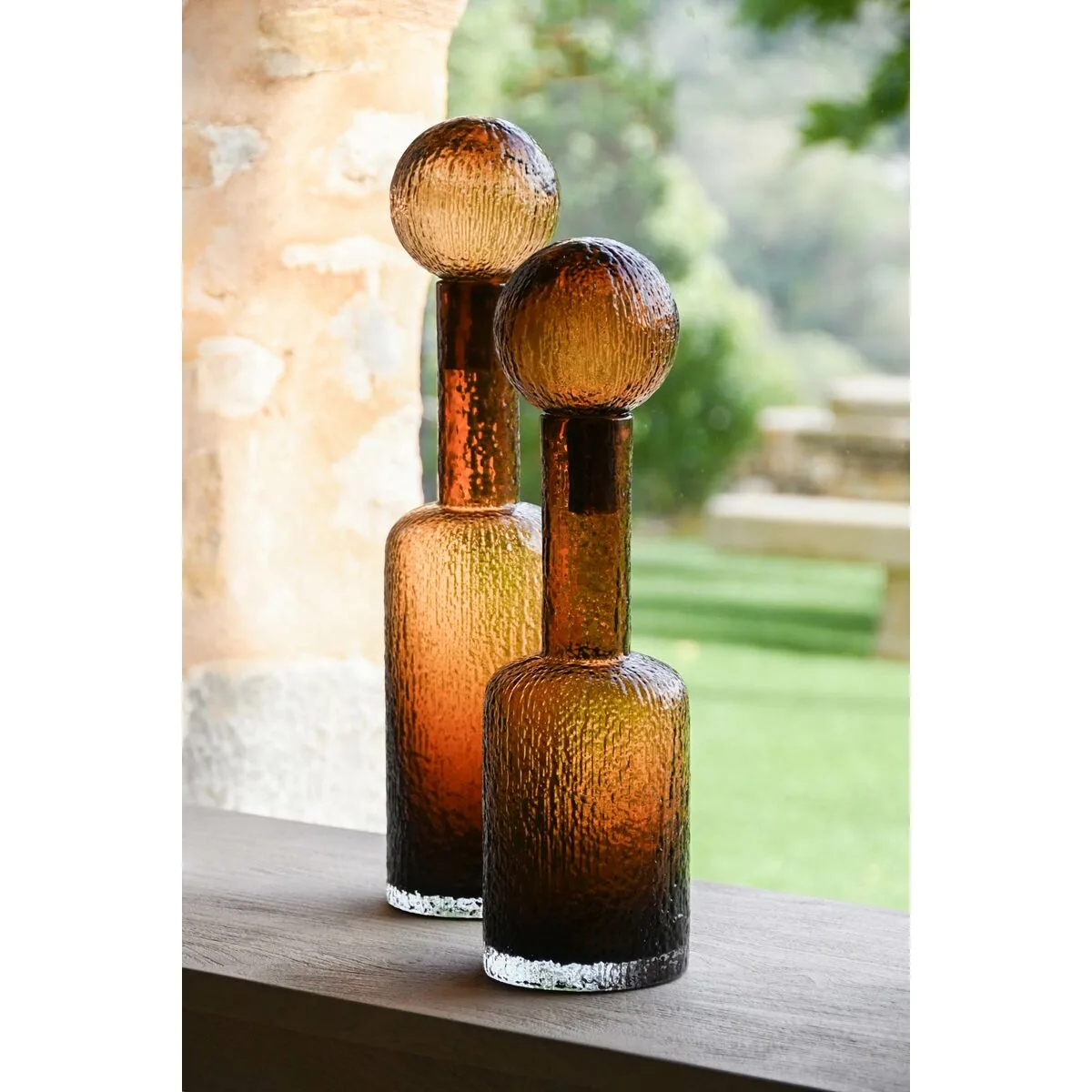 Vase home esprit marron verre moderne 12 5 x 12 5 x 43 5 cm s305969667. Diaytar révolutionne votre façon de faire du shopping en ligne !