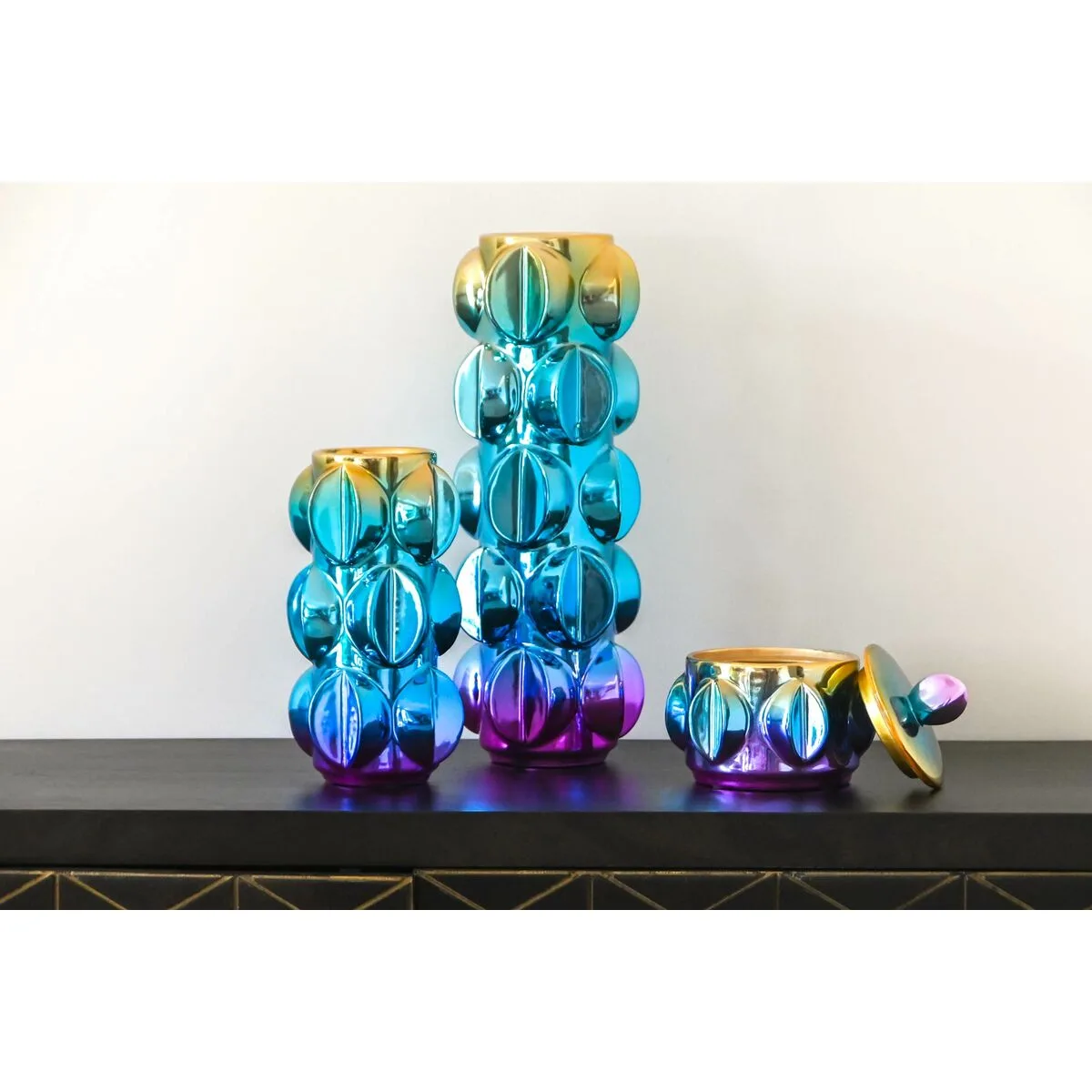 Vase home esprit multicouleur gres moderne 15 x 15 x 14 cm s306042874. Bienvenue sur Diaytar, l'endroit où les produits ne sont pas juste achetés, mais sont adoptés pour la vie.