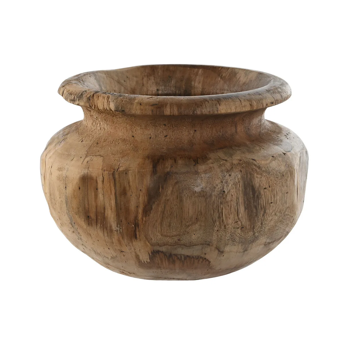 Vase home esprit naturel brun fonce teck 30 x 30 x 20 cm s305350175. Diaytar révolutionne votre façon de faire du shopping en ligne !