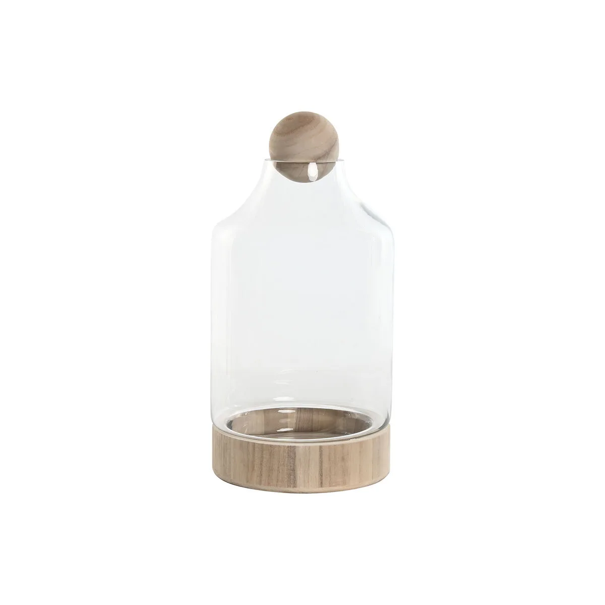 Vase home esprit transparent naturel bois verre 21 x 21 x 42 cm s305687050. Votre garde-robe mérite le style Diaytar - Découvrez nos nouveautés !