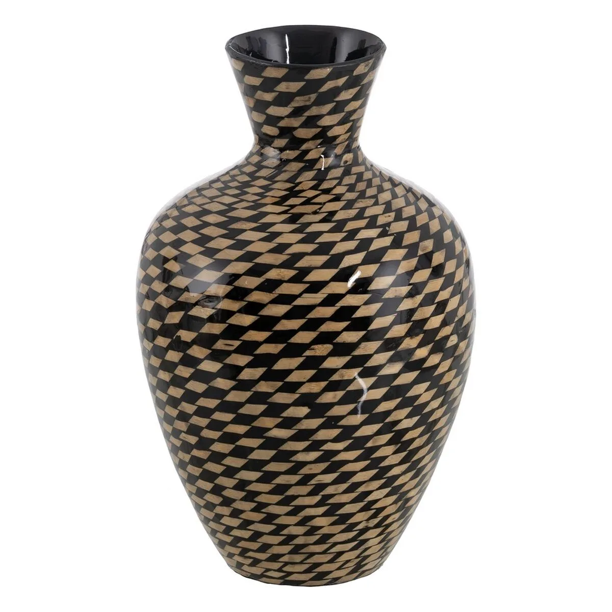 Vase noir beige bambou 28 x 28 x 46 cm s880457632. Nous sélectionnons pour Diaytar des produits qui ont une histoire, une âme, et qui sauront trouver une place dans la vôtre.