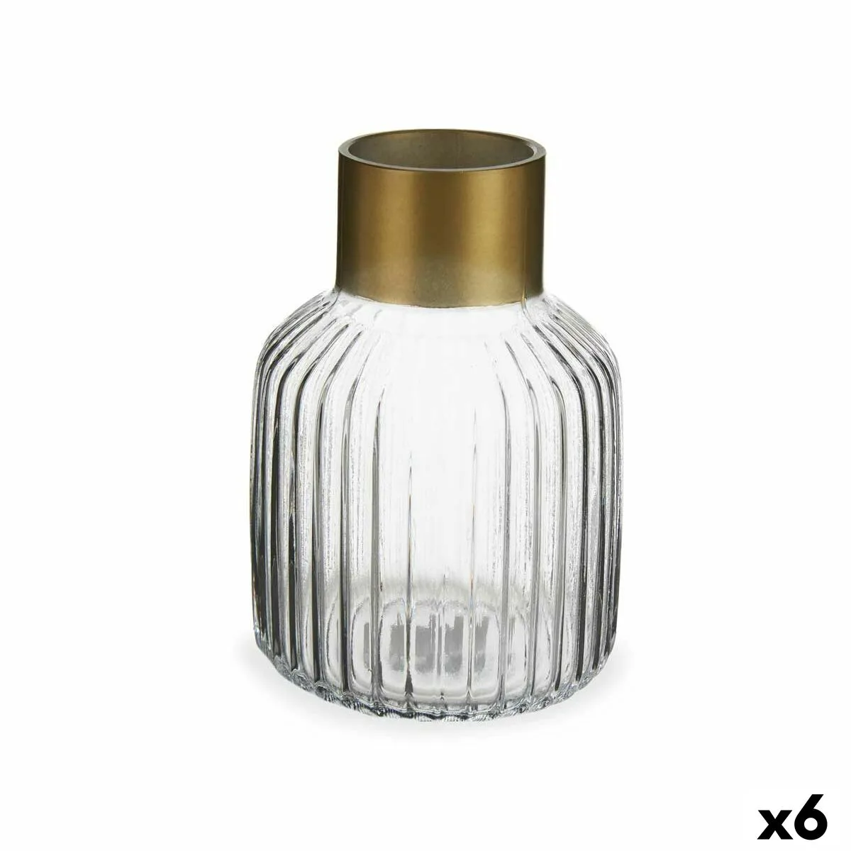 Vase transparent dore verre 14 5 x 22 x 14 5 cm 6 unites s362678656. Bienvenue dans la famille Diaytar. Ici, on ne parle pas de clients, mais de co-créateurs d'un quotidien meilleur.