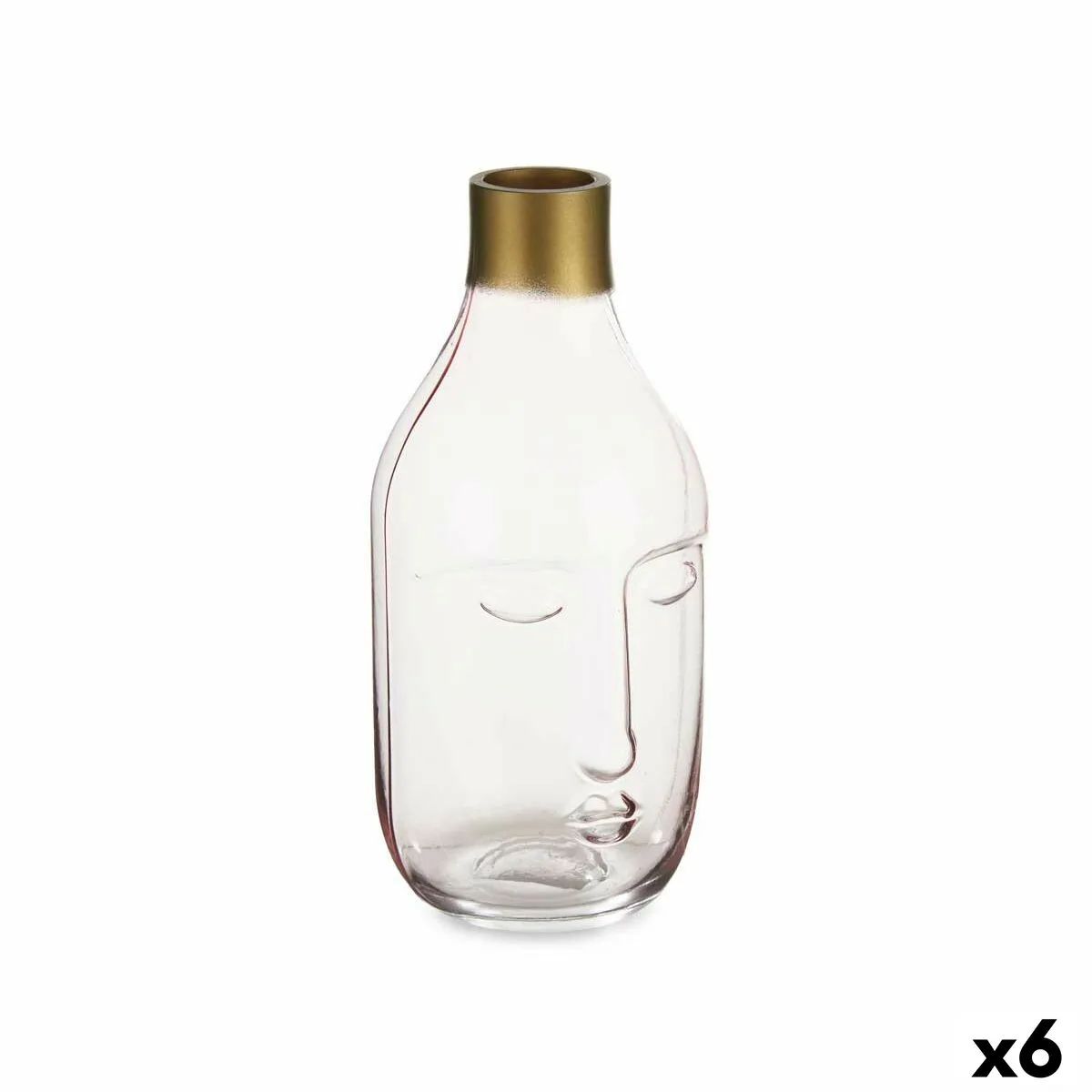 Vase visage rose verre 11 x 24 5 x 12 cm 6 unites s362680491. Bienvenue dans l'ère du shopping conscient. Diaytar privilégie des produits avec une éthique et un impact positif.