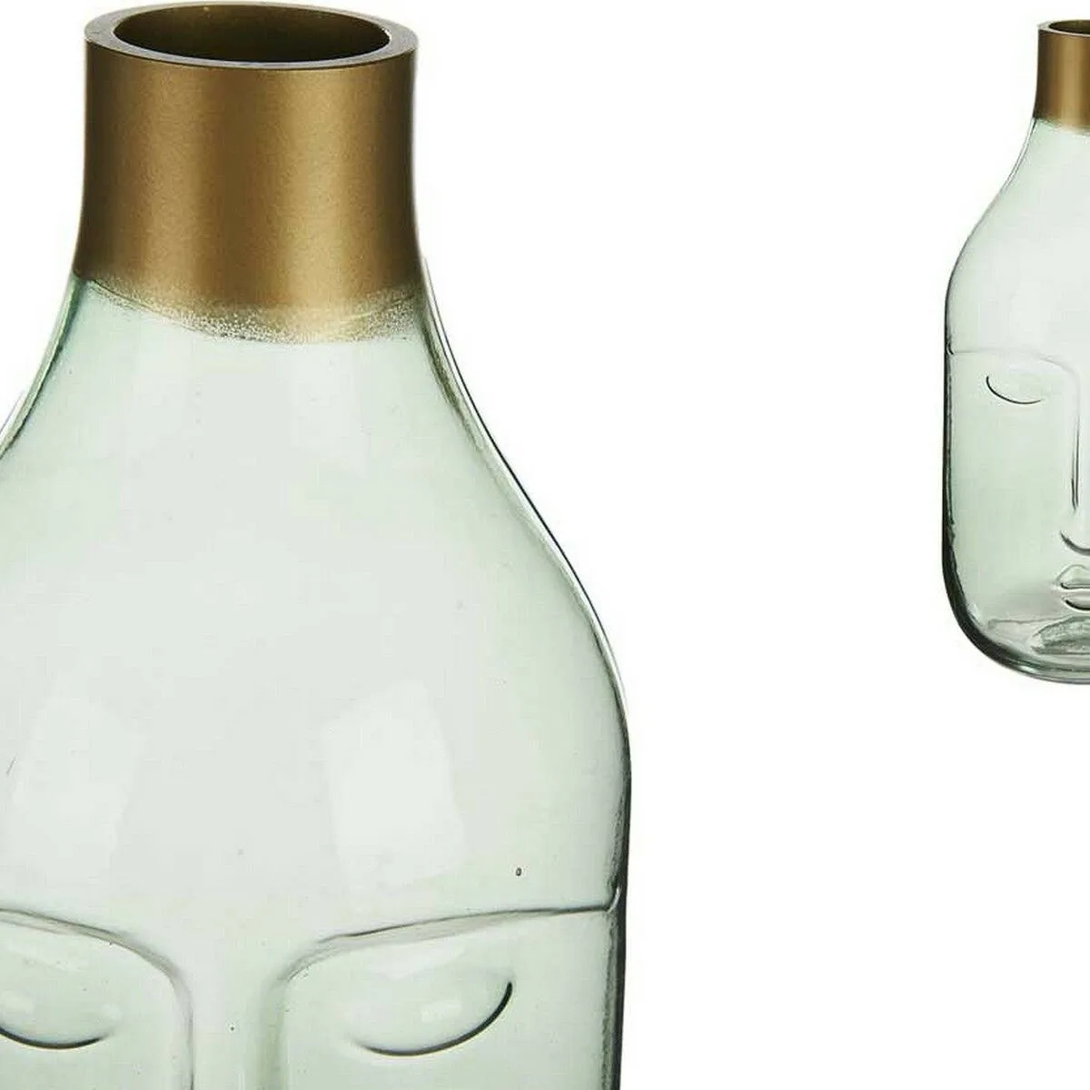 Vase visage vert verre 11 x 24 5 x 12 cm s361179046. L'excellence à portée de clic avec la boutique en ligne Diaytar.