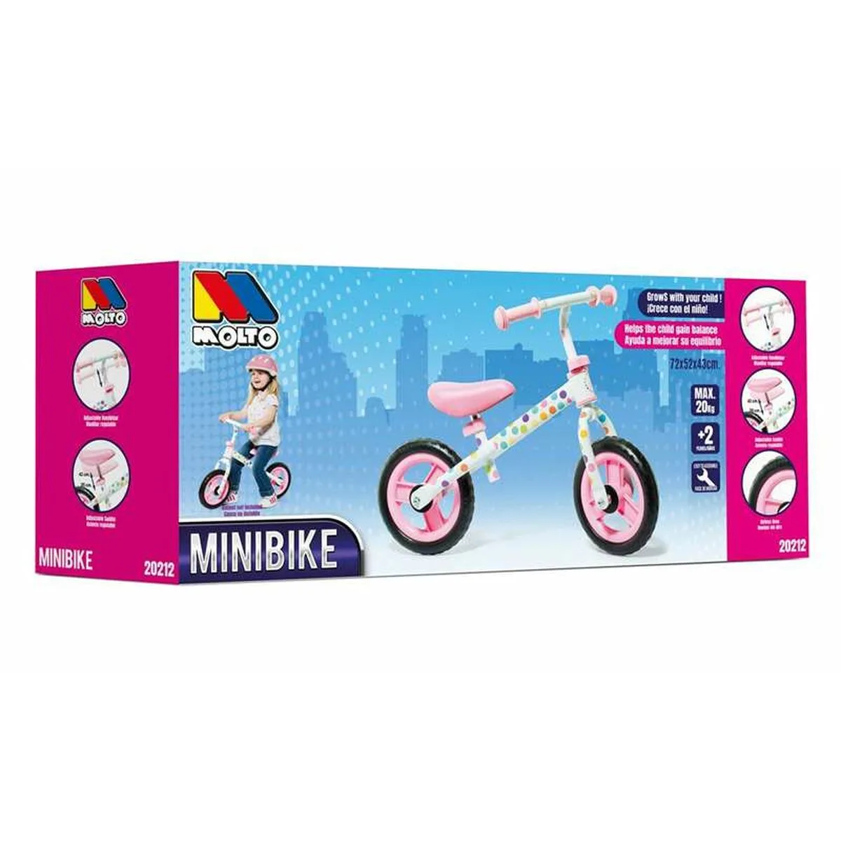 Velo pour enfants molto rose sans pedales s243686760. Diaytar ne stocke pas des produits, il collectionne des pièces uniques pour enrichir votre quotidien.