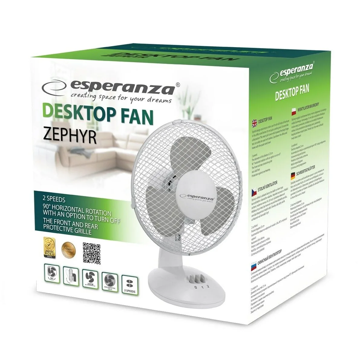 Ventilateur de bureau esperanza ehf004we blanc gris 30 w s910248772. Bien plus qu'un simple site, Diaytar est une expérience de découverte permanente de produits utiles, beaux et novateurs