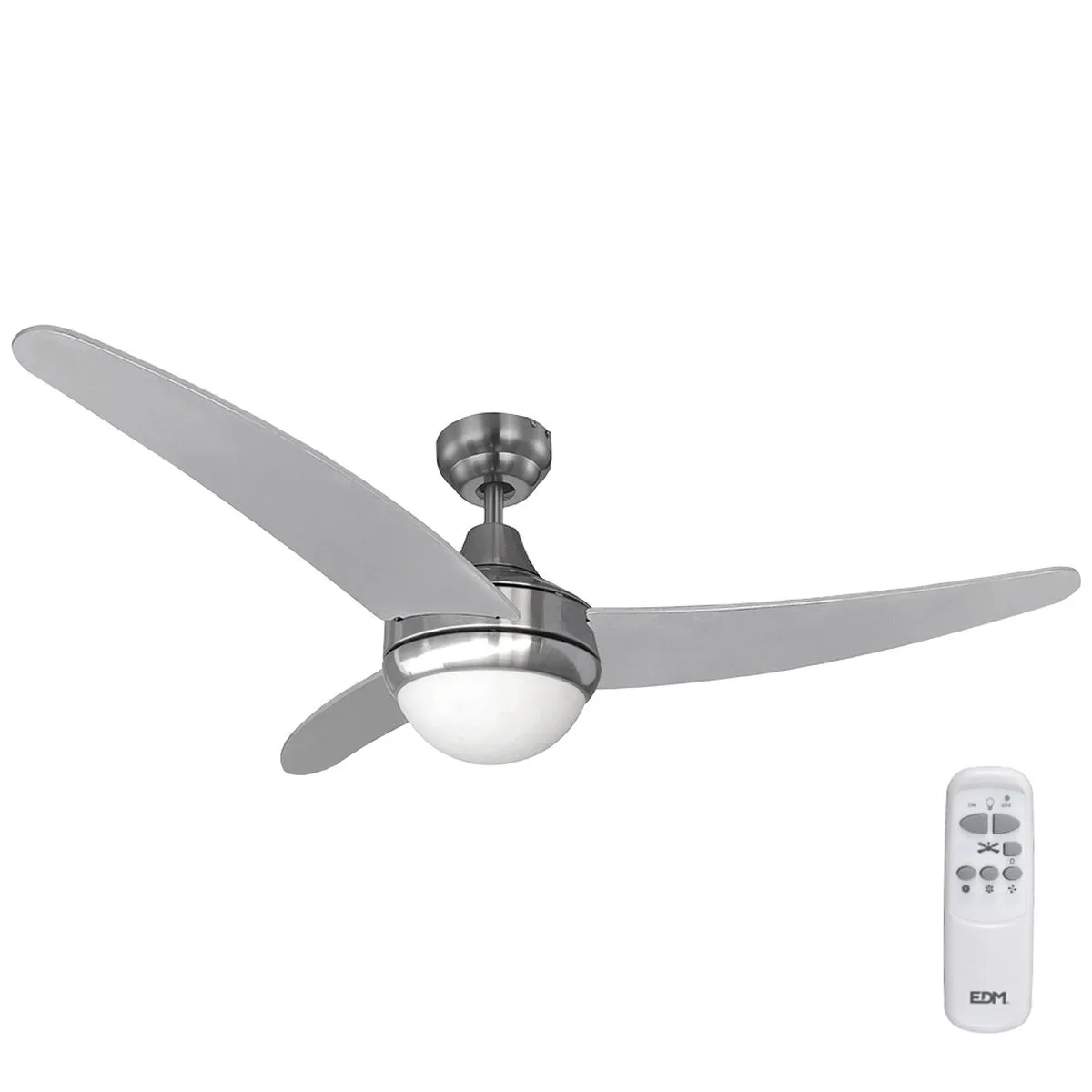 Ventilateur de plafond avec lumiere edm 33804 egeo argente 60 w s790060037. Diaytar, le compagnon idéal de votre vie connectée et stylée, à travers une offre généraliste sans équivalent