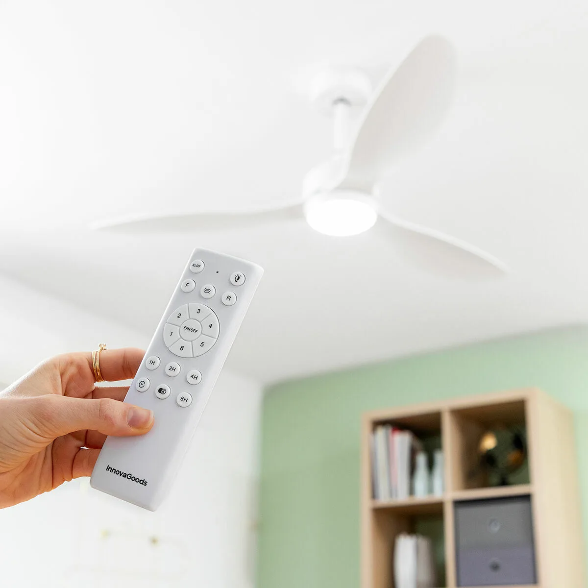 Ventilateur de plafond avec lumiere led et 3 pales abs flaled innovagoods blanc 36 w 52 o132 cm v010387320. Diaytar révolutionne votre façon de faire du shopping en ligne !