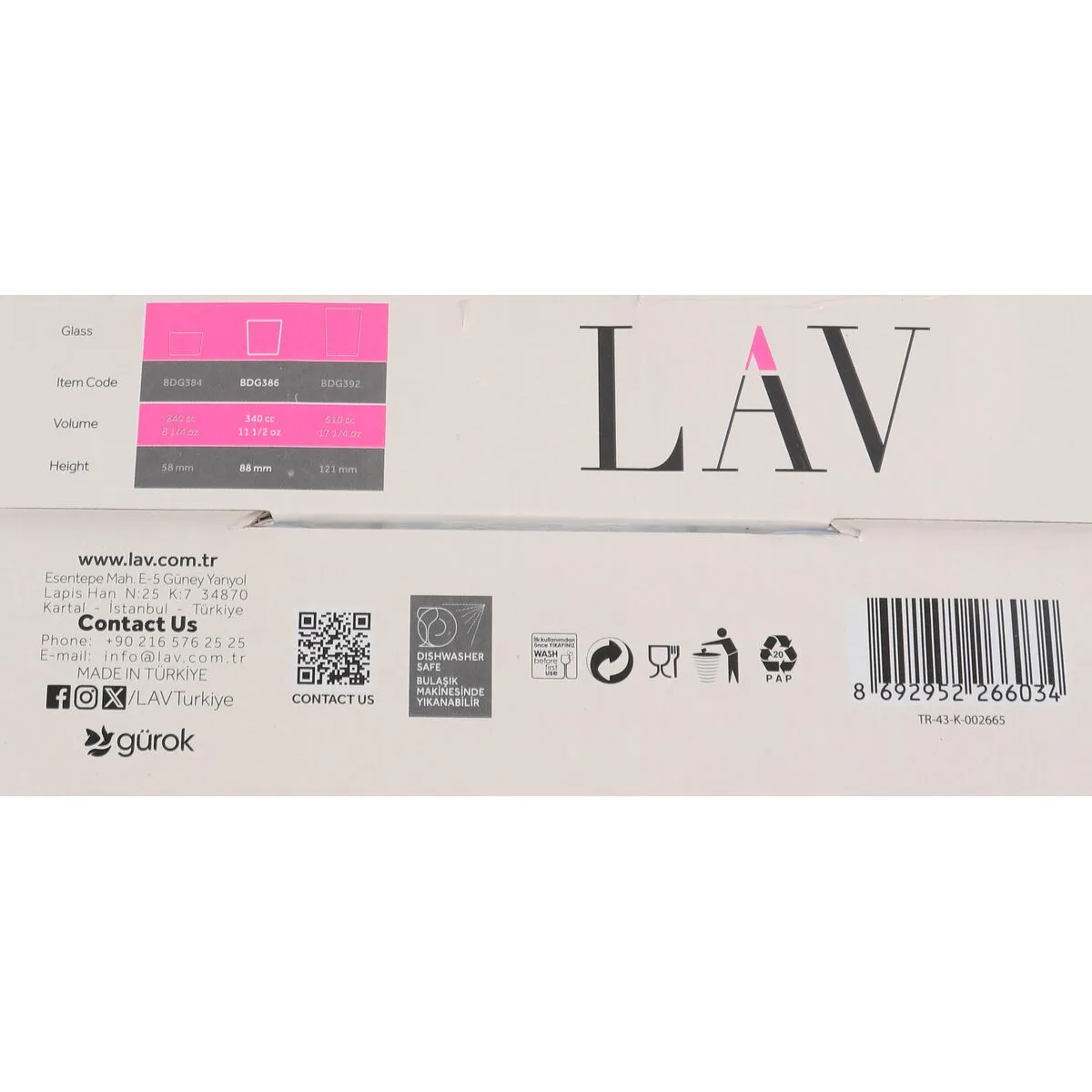 Verre a biere lav bdg386sb1578 4 pieces 6 unites s223505829. Créez votre look signature avec les pièces mode sélectionnées par Diaytar.