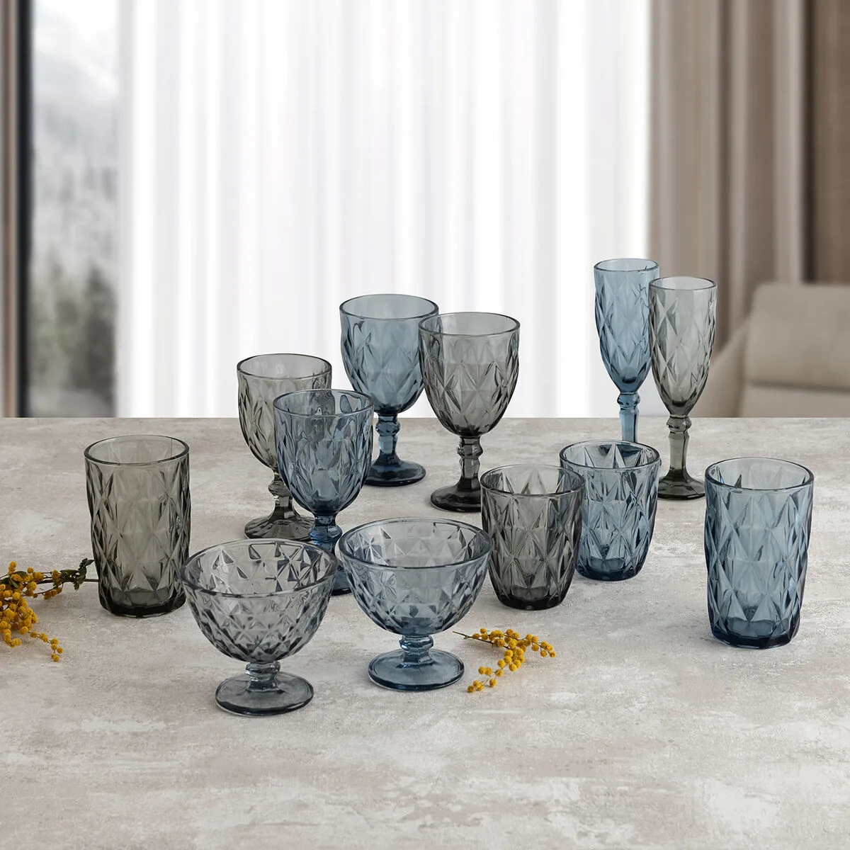 Verre quid maia bleu verre 280 ml 6 unites s271317051. Diaytar cultive l'art du bien-être à travers ses produits soigneusement choisis.