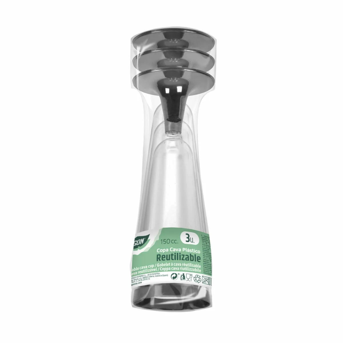 Verres a champagne reutilisables algon noir 36 unites 150 ml 3 pieces s222947075. Diaytar a fait le pari de la transparence : nous vous disons tout sur l'origine et la conception de nos produits.