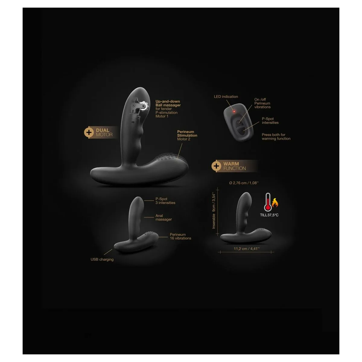 Vibromasseur dorcel dor189 noir m040186272. Style et élégance se conjuguent parfaitement dans notre rayon mode Diaytar.