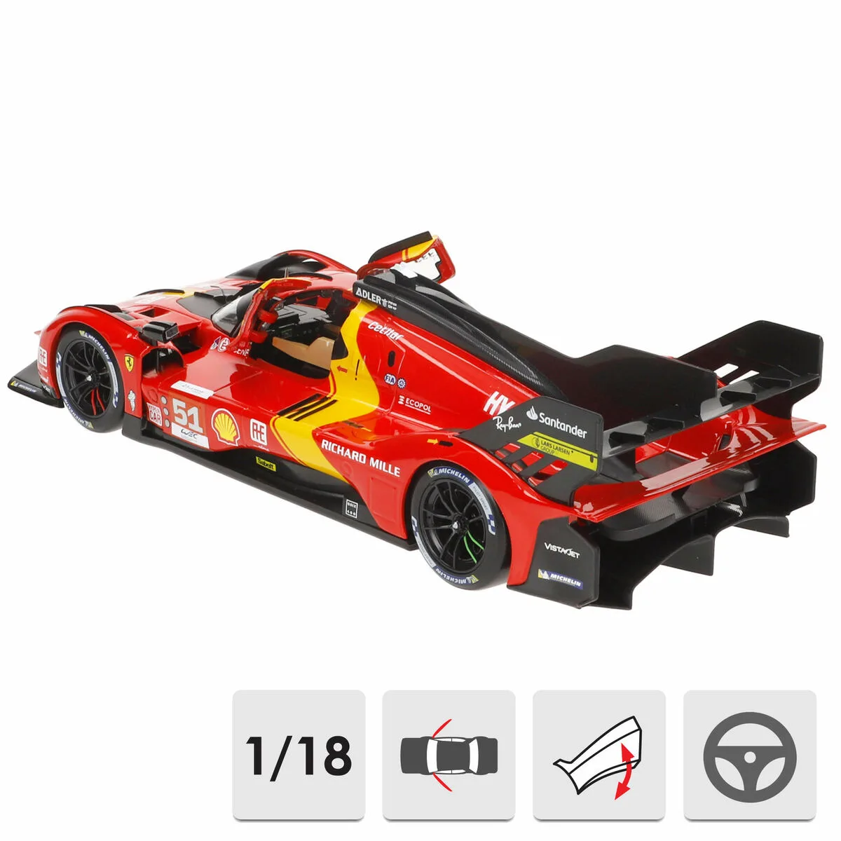 Voiture bburago ferrari racing 499 lmh 51 1 18 s890607783. Bienvenue sur Diaytar, la plateforme qui a réussi le pari de rendre le shopping généraliste aussi excitant que la mode.