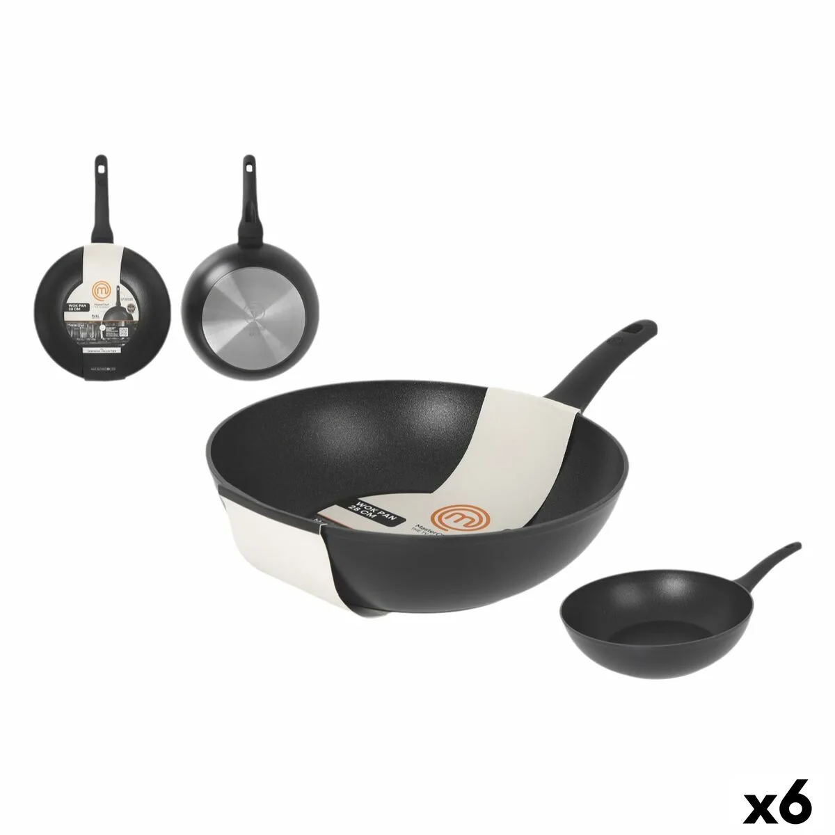 Wok masterchef 28 cm 6 unites s223662583. Votre foyer mérite le style et le confort des produits Diaytar Home.